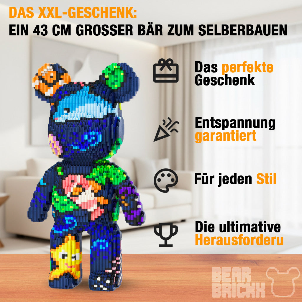 BearBrickx™ XXL Bär zum Selberbauen (43 cm)